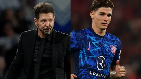 Simeone llenó de elogios a Julián Álvarez.