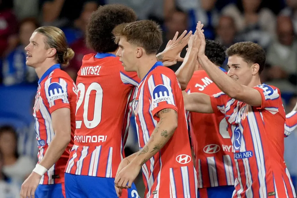 Julián celebra su último gol en Madrid. (Getty)
