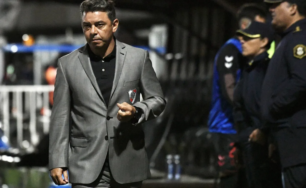 Marcelo Gallardo mostró su fastidio por el rendimeinto de River.
