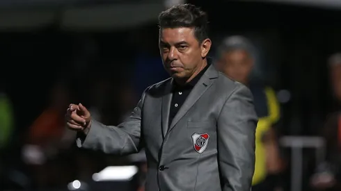 Gallardo planifica el partido ante Vélez en el Monumental.