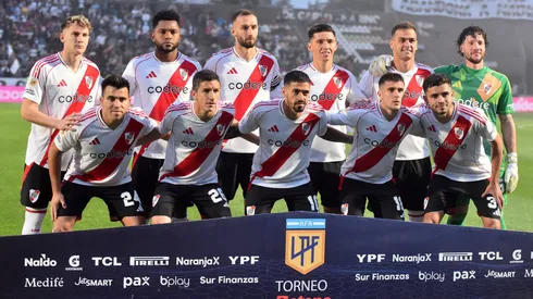 Los once titulares de River ante Platense.