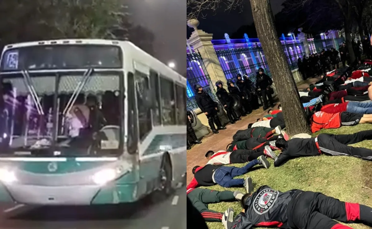 Los hinchas de River sufrieron el destrato policial en el duelo ante Colo Colo en Nuñez.