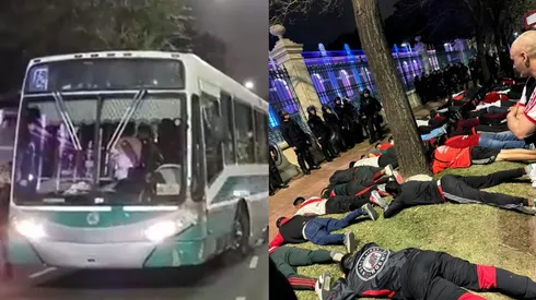 Los hinchas de River sufrieron el destrato policial en el duelo ante Colo Colo en Nuñez.