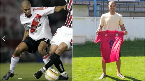 Carlos Diogo, su paso por River y su presente como DT (FOTO: Getty y @clubdeportivoateca).