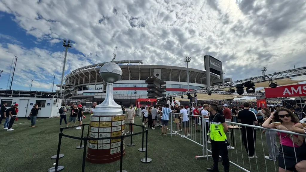 La fan zone de la final de la Libertadores.