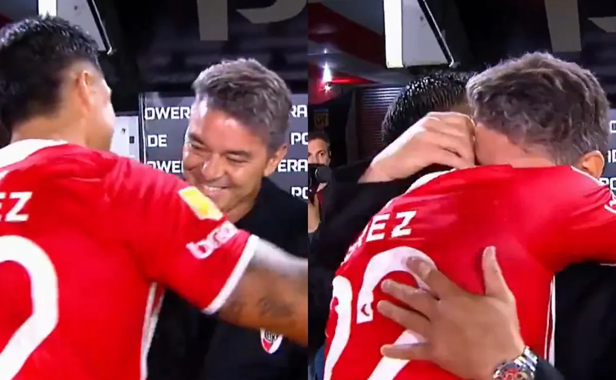 VIDEO | El emotivo encuentro entre Enzo Pérez y Gallardo en La Plata