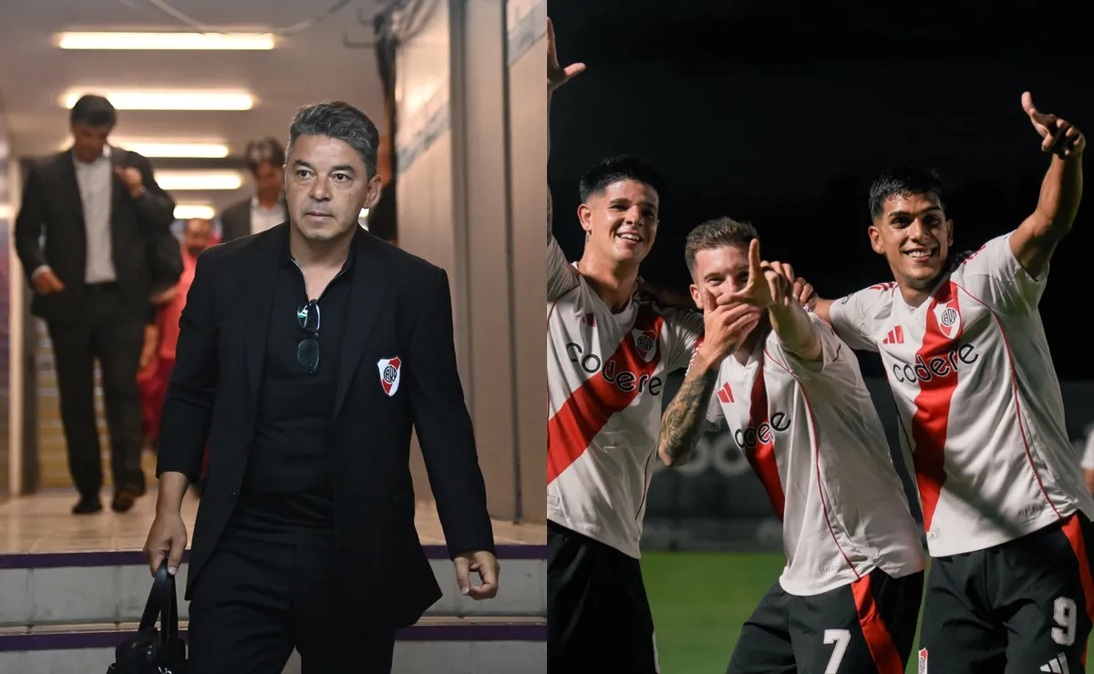 Gallardo, presente en River Camp para ver a los pibes.
