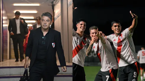 Gallardo, presente en River Camp para ver a los pibes.