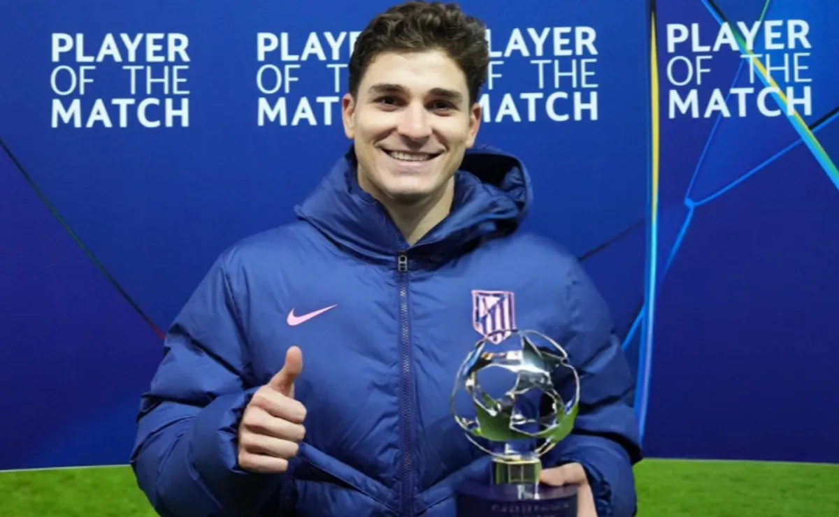 MVP y en el once ideal: la increíble semana de Julián Álvarez en la Champions