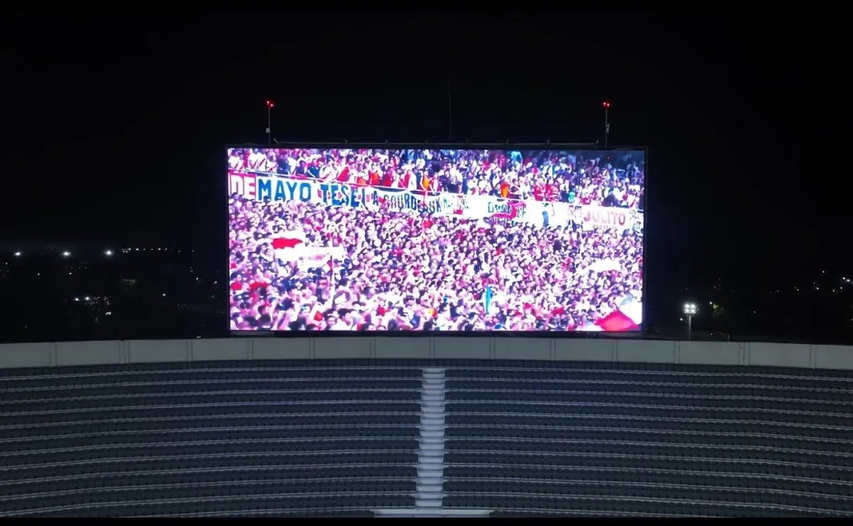 La pantalla LED se estrenará en la final de la Libertadores.