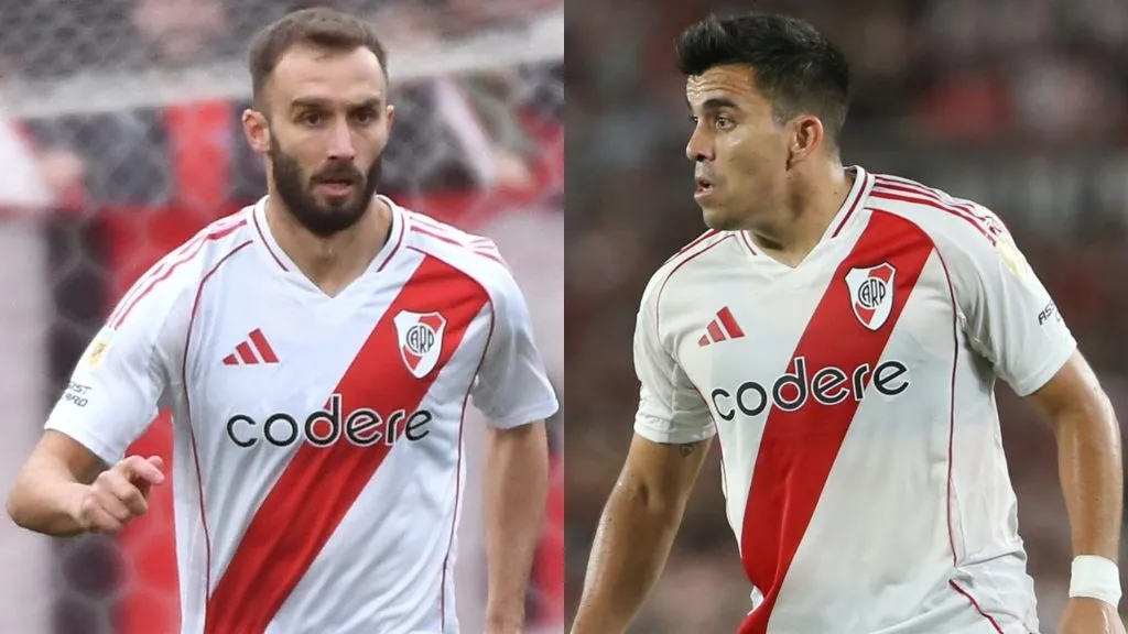 Pezzella y Acuña volverían a la defensa de River este domingo. (Prensa River)