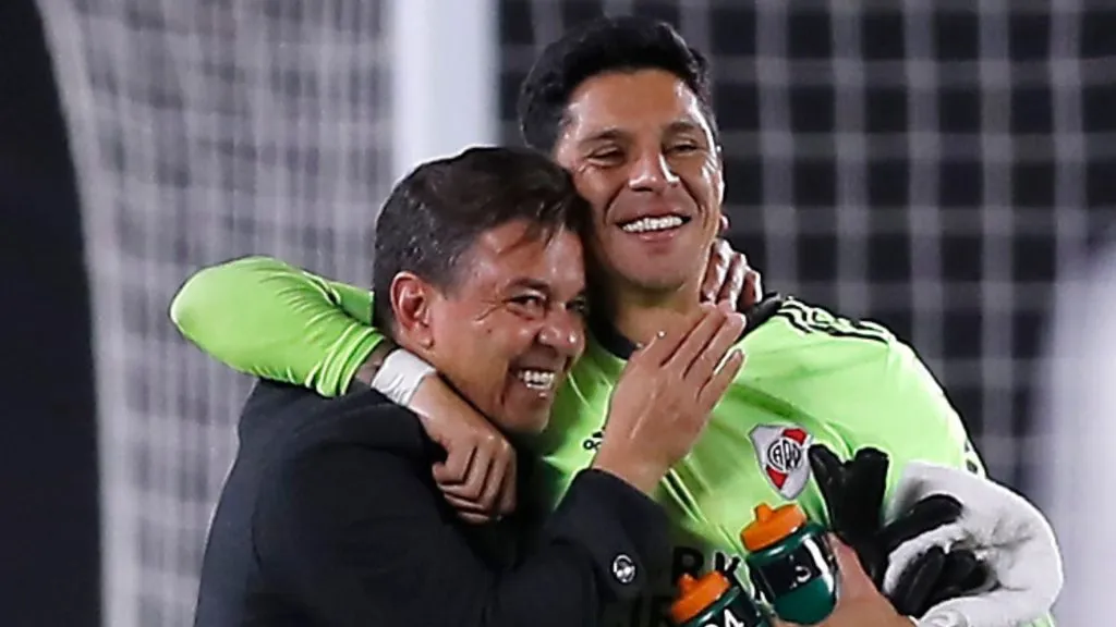 El encuentro entre Gallardo y Enzo que sería clave.