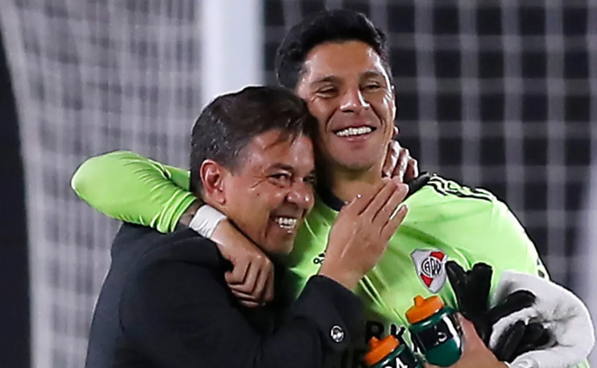 El encuentro entre Gallardo y Enzo que sería clave.