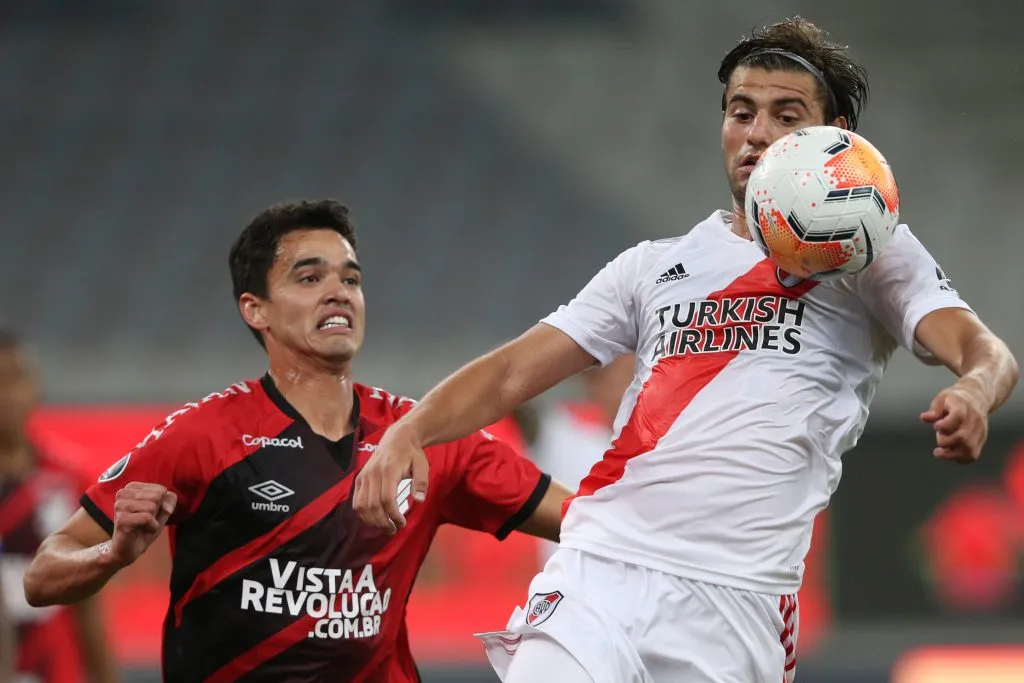 Sosa como jugador de River entre 2018 y 2020, donde ganó la Libertadores. (Getty Images)