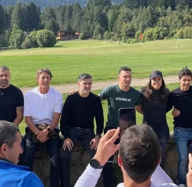Roberto Ayala, Lionel Scaloni, Gabriela Sabatini y Pablo Aimar, algunas de las personalidades que estuvieron este fin de semana en la Patagonia argentina.
