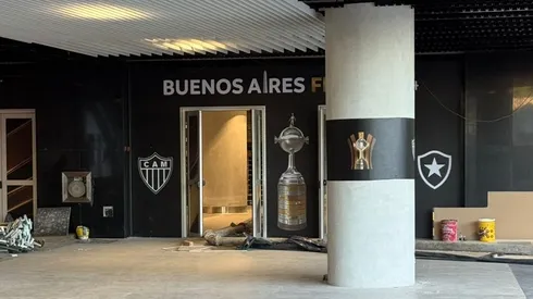 El Monumental se pone a tono para la final de la Libertadores.