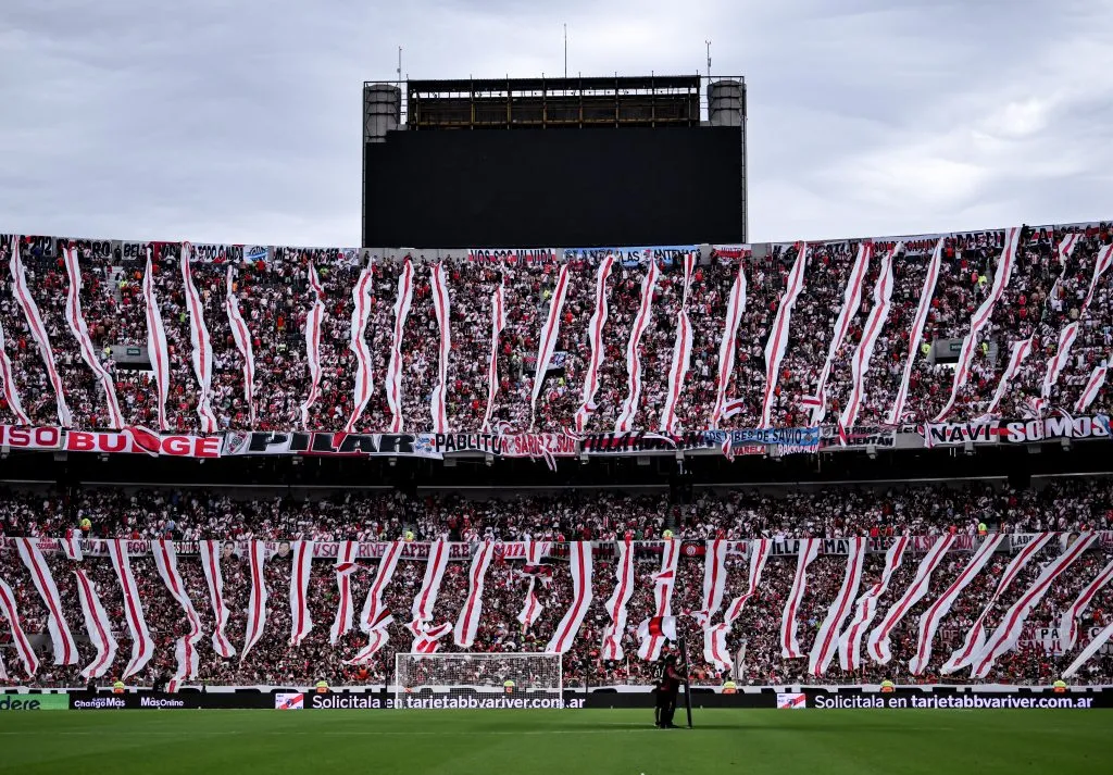 Los tirantes que volvieron en el último partido de local ante Barracas Central. (Getty Images)