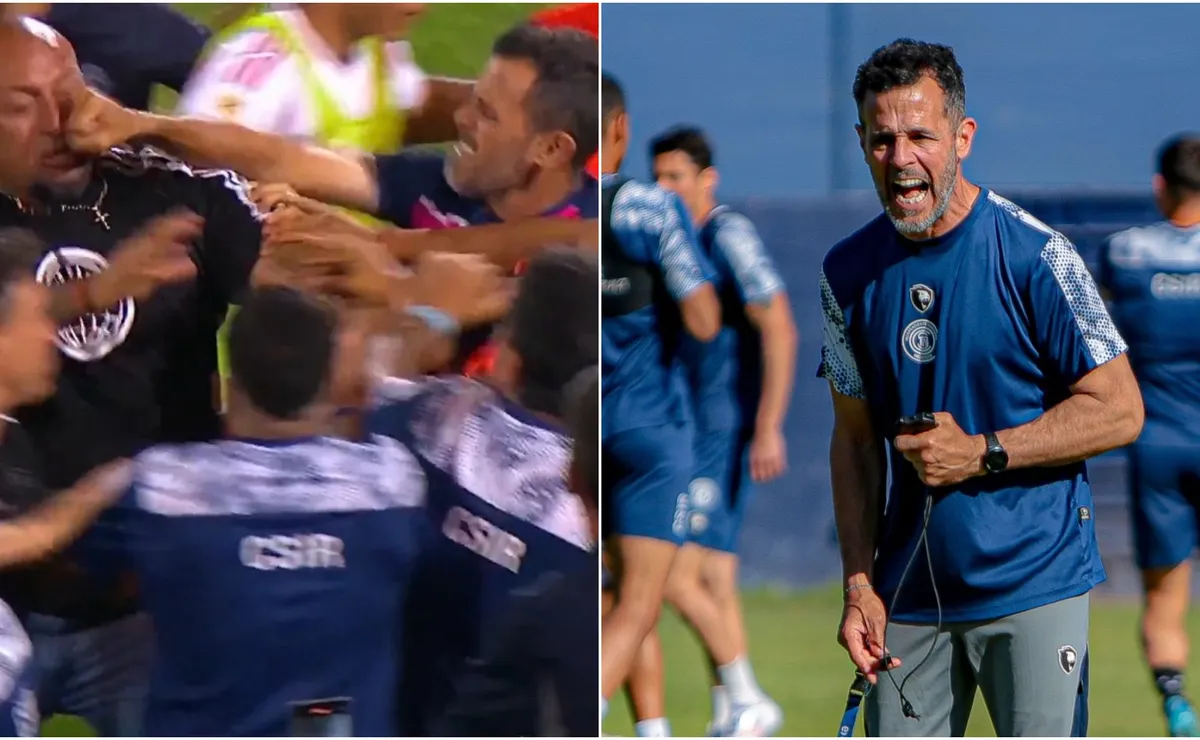 Ramiro Loguercio, el PF de Independiente Rivadavia de Mendoza que le pegó una trompada a La Roca Diego Moreno.