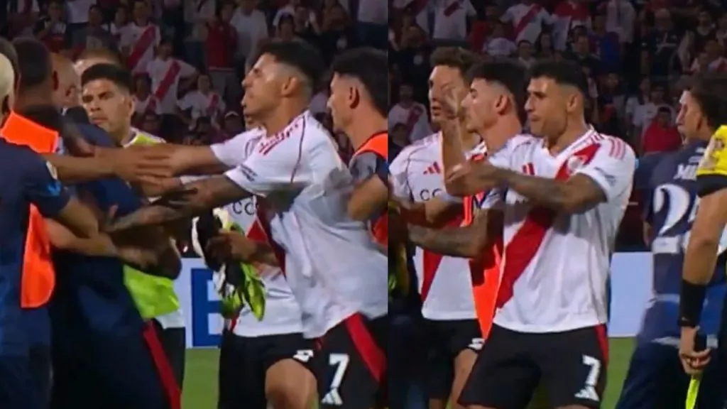 Además del pésimo rendimiento, River terminó peleándose con los jugadores de Independiente Rivadavia.