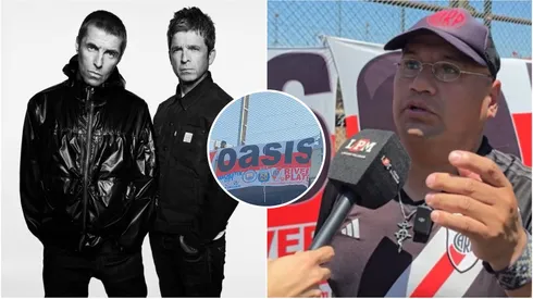 Cristian Martínez, dueño de la bandera de Oasis que se ve en el Estadio Monumental cuando juega River (FOTO: La Página Millonaria).