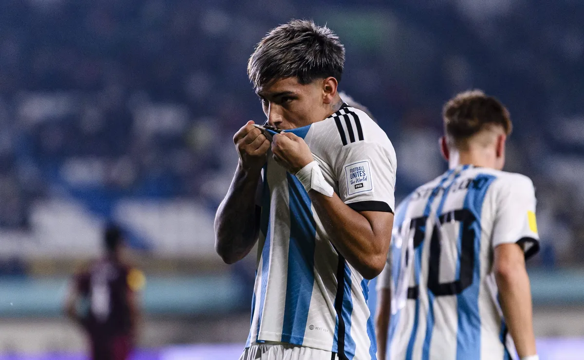 Agustín Ruberto está con la Selección Argentina para el Sudamericano Sub 20.