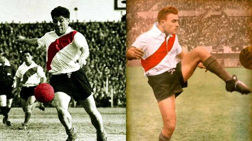 Omar Sívori y Alfredo Di Stefano, dos glorias del fútbol surgidas en River.