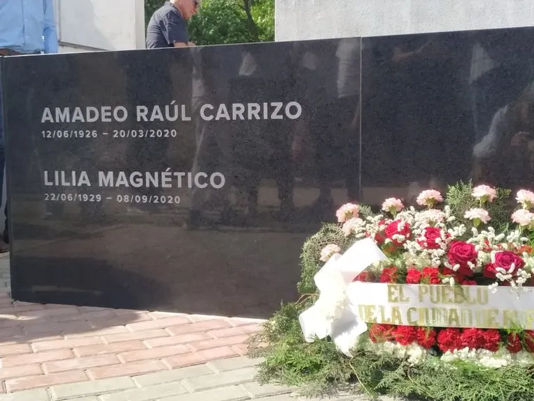 El mausoleo donde Amadeo descansa junto a su esposa en Rufino (Foto: Sur24).