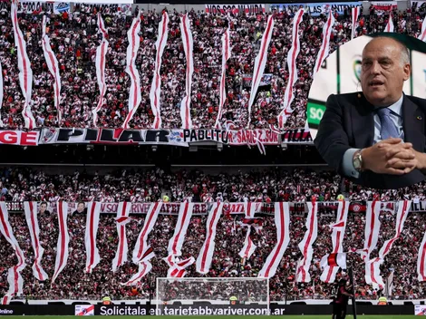El presidente de LaLiga de España llenó de flores a River por el Monumental