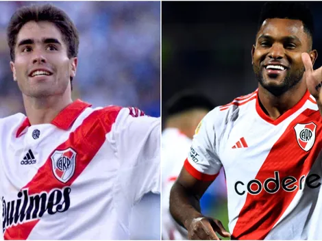 Miguel Borja, cerca de hacer historia en River: a cuánto está de Juan Pablo Ángel