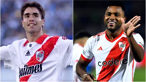 Juan Pablo Ángel y Miguel Borja, goleadores colombianos en River.