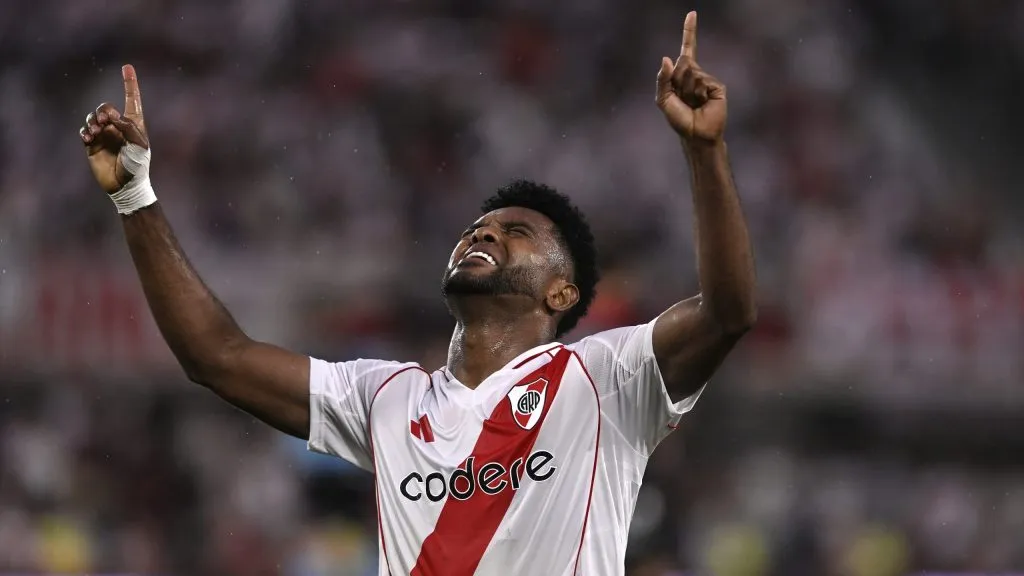 Miguel Borja recuperó la confianza y volvió al gol en River (Foto: Diego Haliasz / LPM).