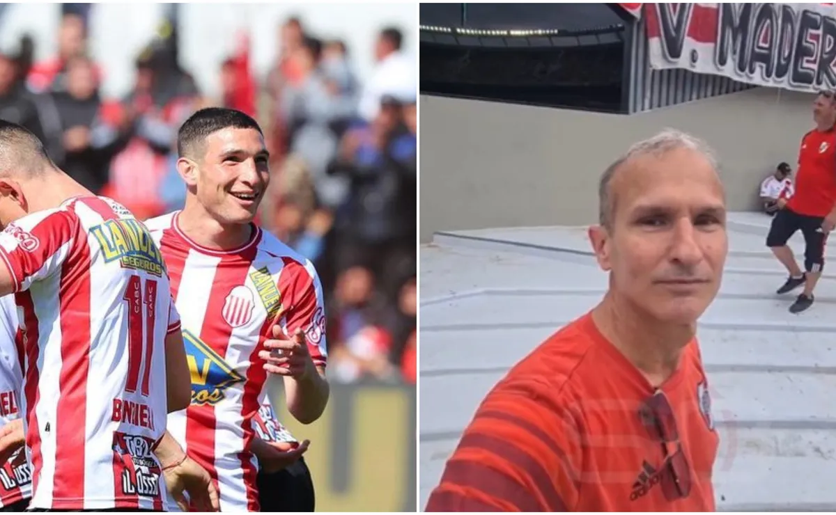 Gabriel y Facundo Mater: el padre es hincha de River y su hijo juega en Barracas Central.