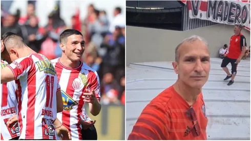 Gabriel y Facundo Mater: el padre es hincha de River y su hijo juega en Barracas Central.