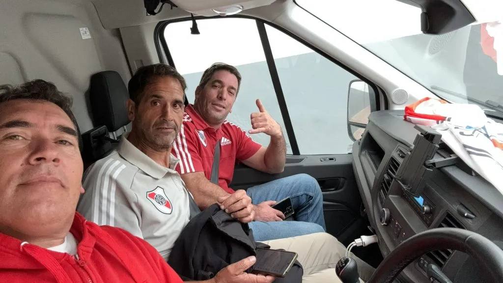 Sergio Méndez, Sergio Corvalán y Andrés Borges, los tres integrantes de la Filial que viajaron rumbo a Valencia.