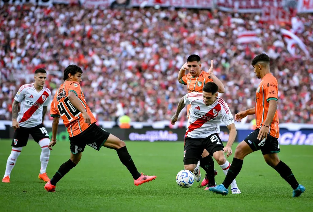 Villagra fue el 5 de River este fin de semana en el partido ante Banfield. (Getty Images)