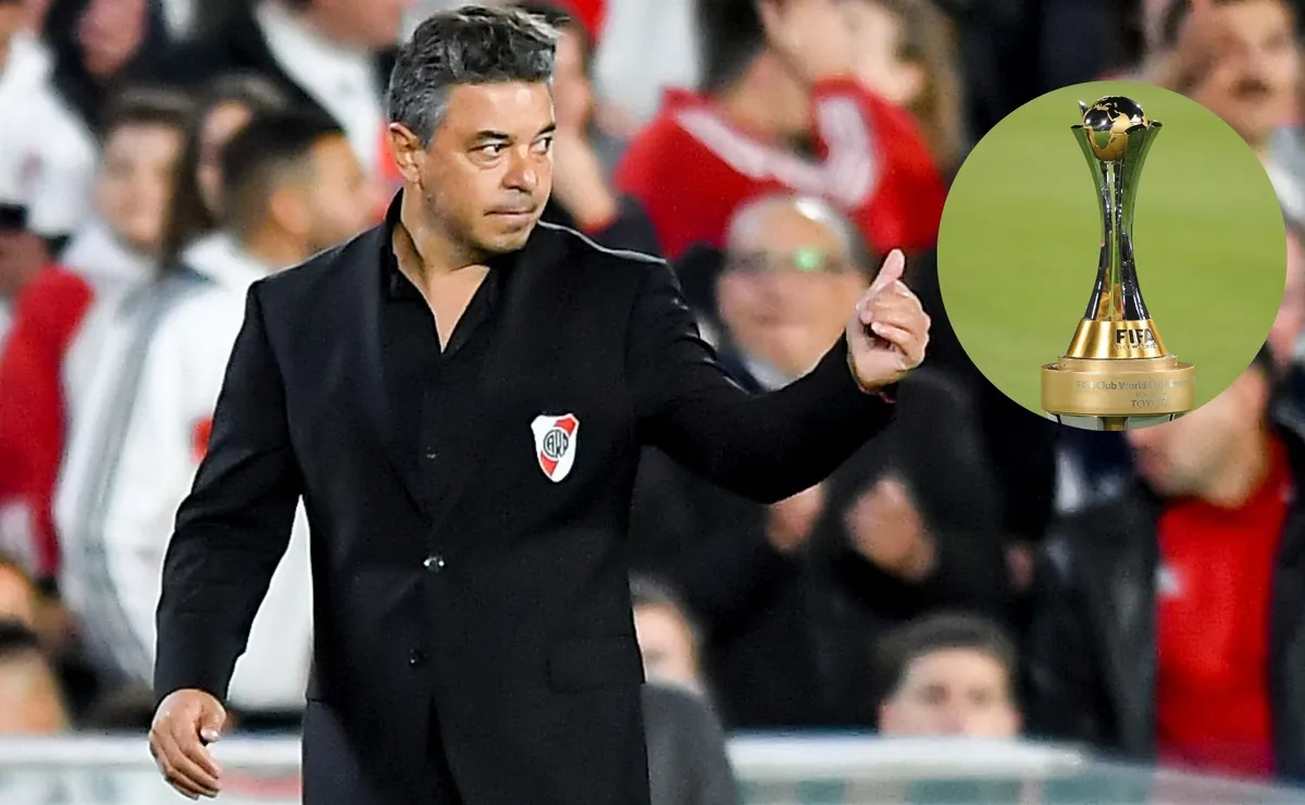 Gallardo define el once de River.