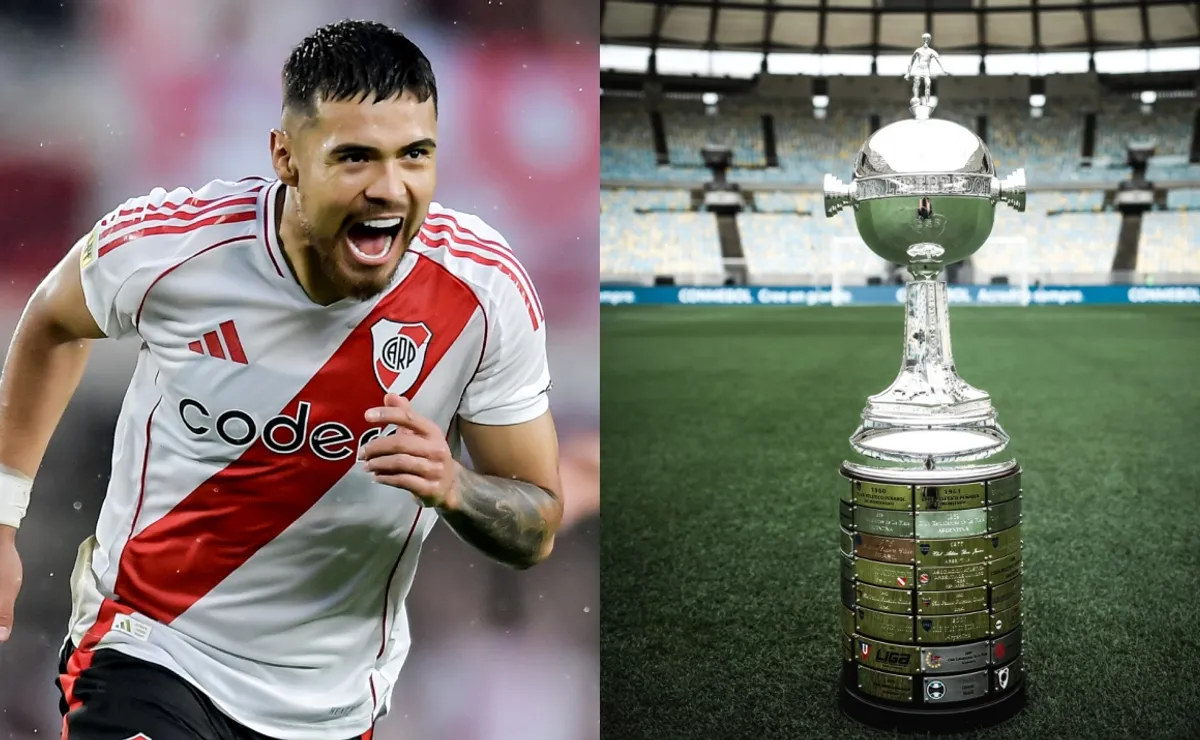 River está muy cerca de la Libertadores 2025. Fotos: Getty y Conmebol.