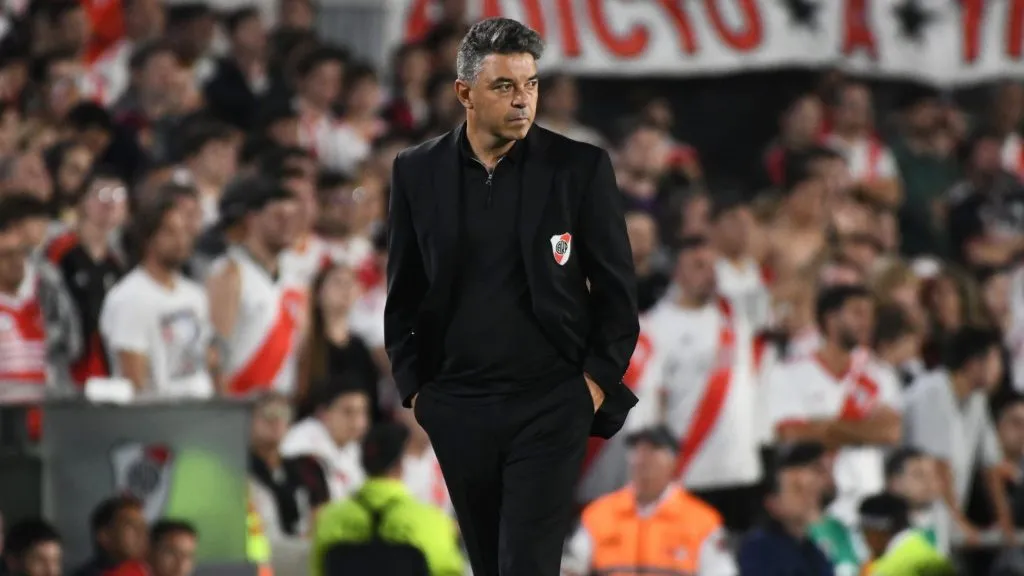 Gallardo piensa en el equipo para visitar a Racing el sábado. (Getty Images)