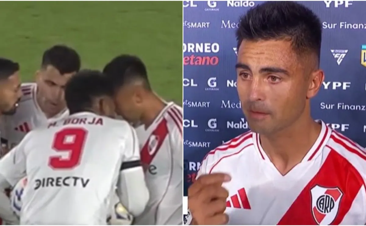 El Pity Martínez explicó por qué le sacó la pelota a Borja en el penal de River ante Central.