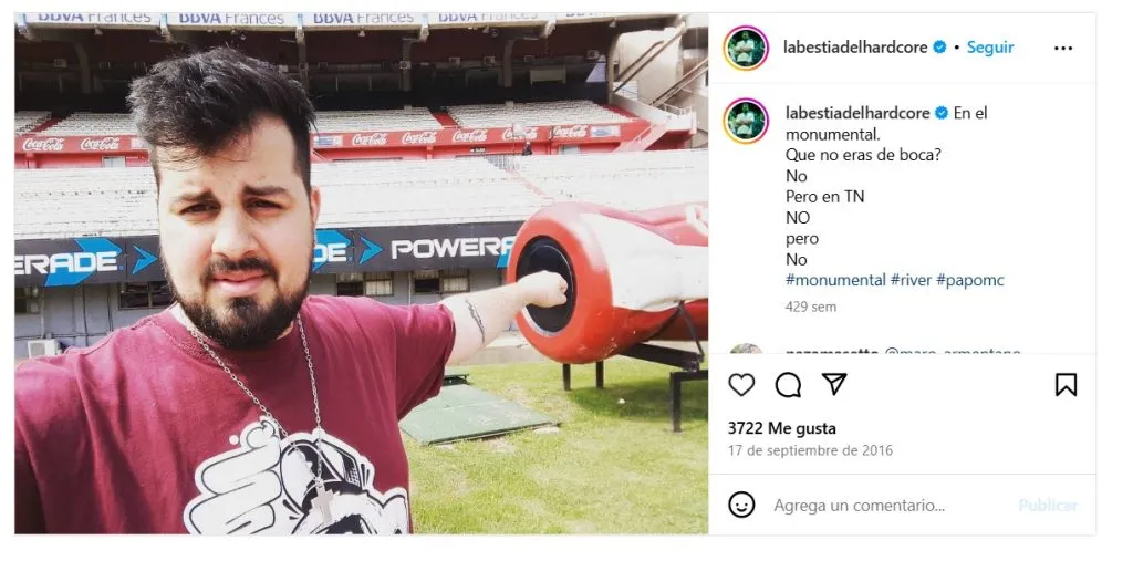 Alejandro Lococo, alias Papo MC, es campeón del mundo de póker e hincha de River.