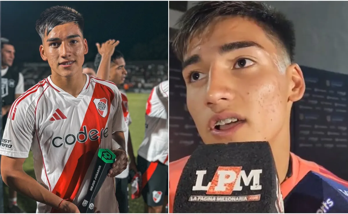 Ian Subiabre, campeón con la Reserva de River y mejor jugador del torneo.