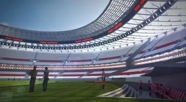 Uno de los renders que presentó Rololfo D’Onofrio, ex presidente de River, en 2013 sobre cómo quedaría el estadio techado.