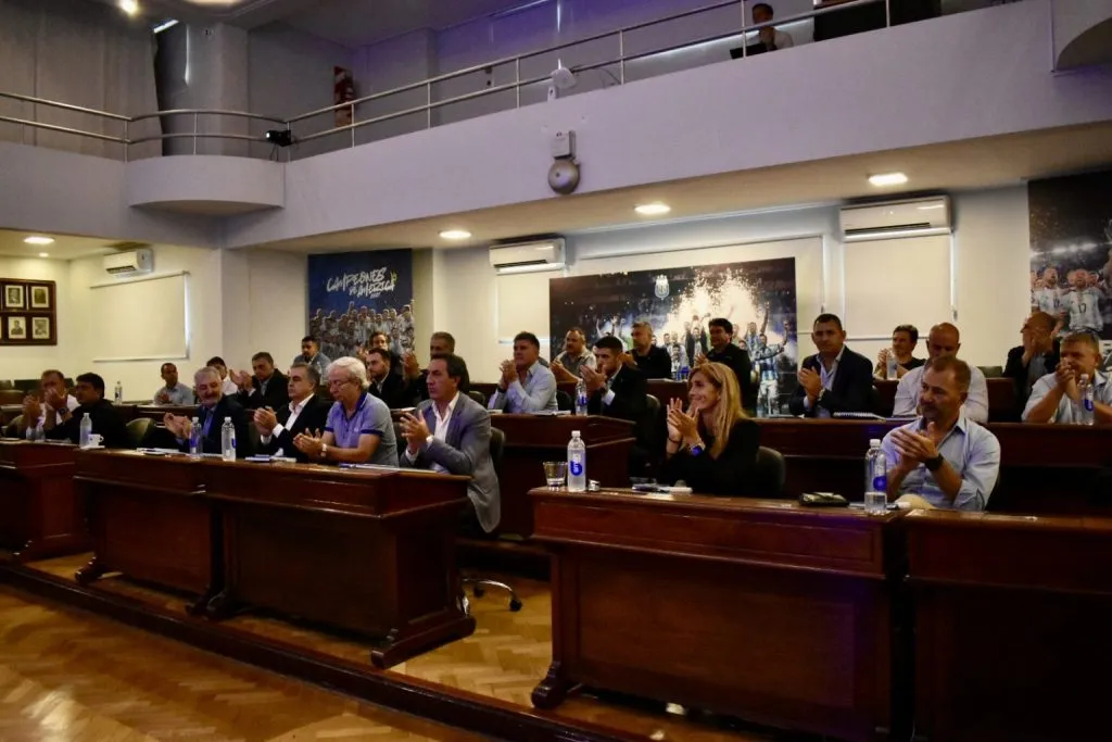 La Asamblea de la AFA. (Prensa)