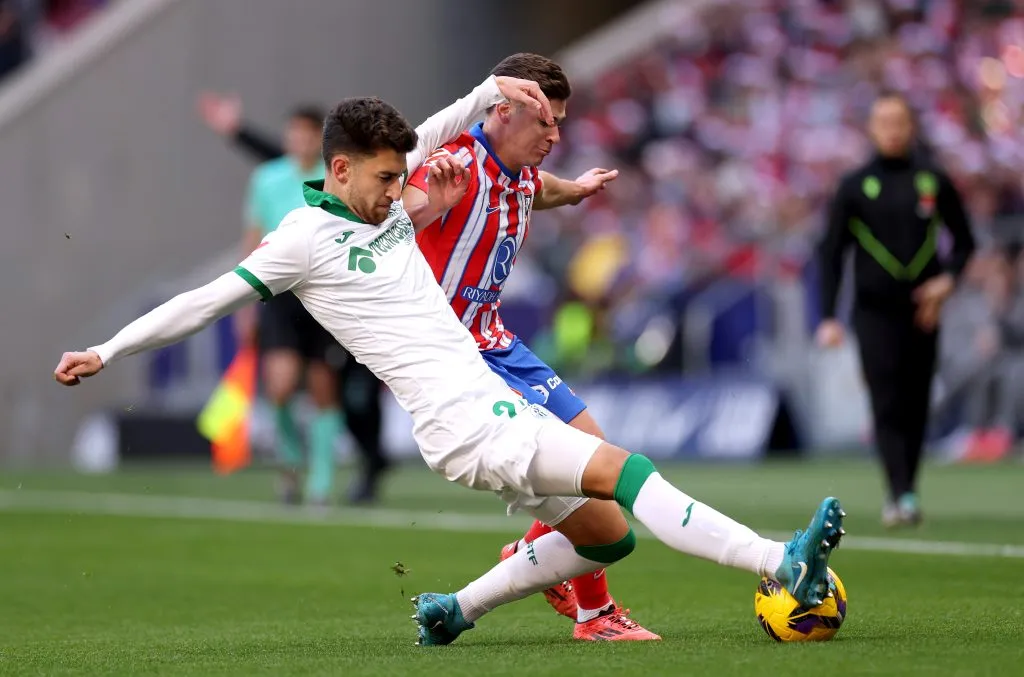Julián Álvarez tuvo un buen partido ante Getafe. (Getty)