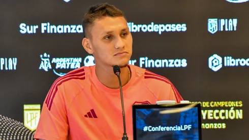 Lucas Lavagnino habló antes del Trofeo de Campeones vs. Vélez (Foto: Proyección LPF).