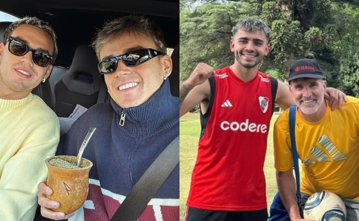 Así disfrutan sus vacaciones los jugadores de River (Fotos: Instagram).