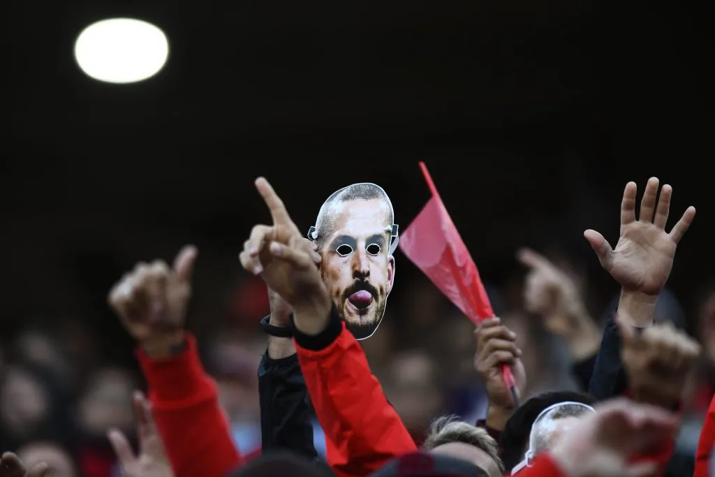 Los hinchas de River recuerdan cariñosamente e Benedetto. (Getty)