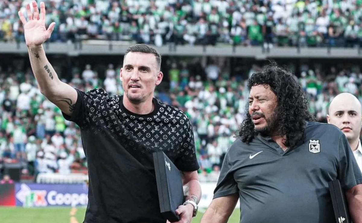 Armani presenció el título de Atlético Nacional.
