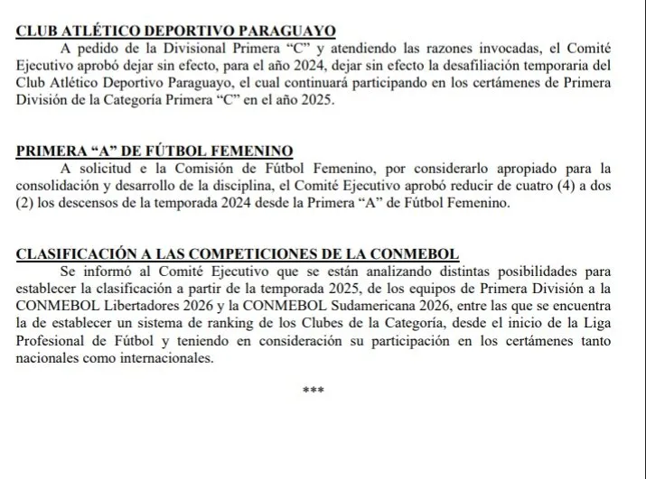 Además del cambio de clasificación a las copas, hubo dos informes polémicos.