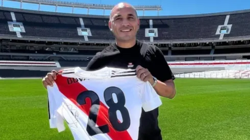Ledesma visitó la cancha de River.